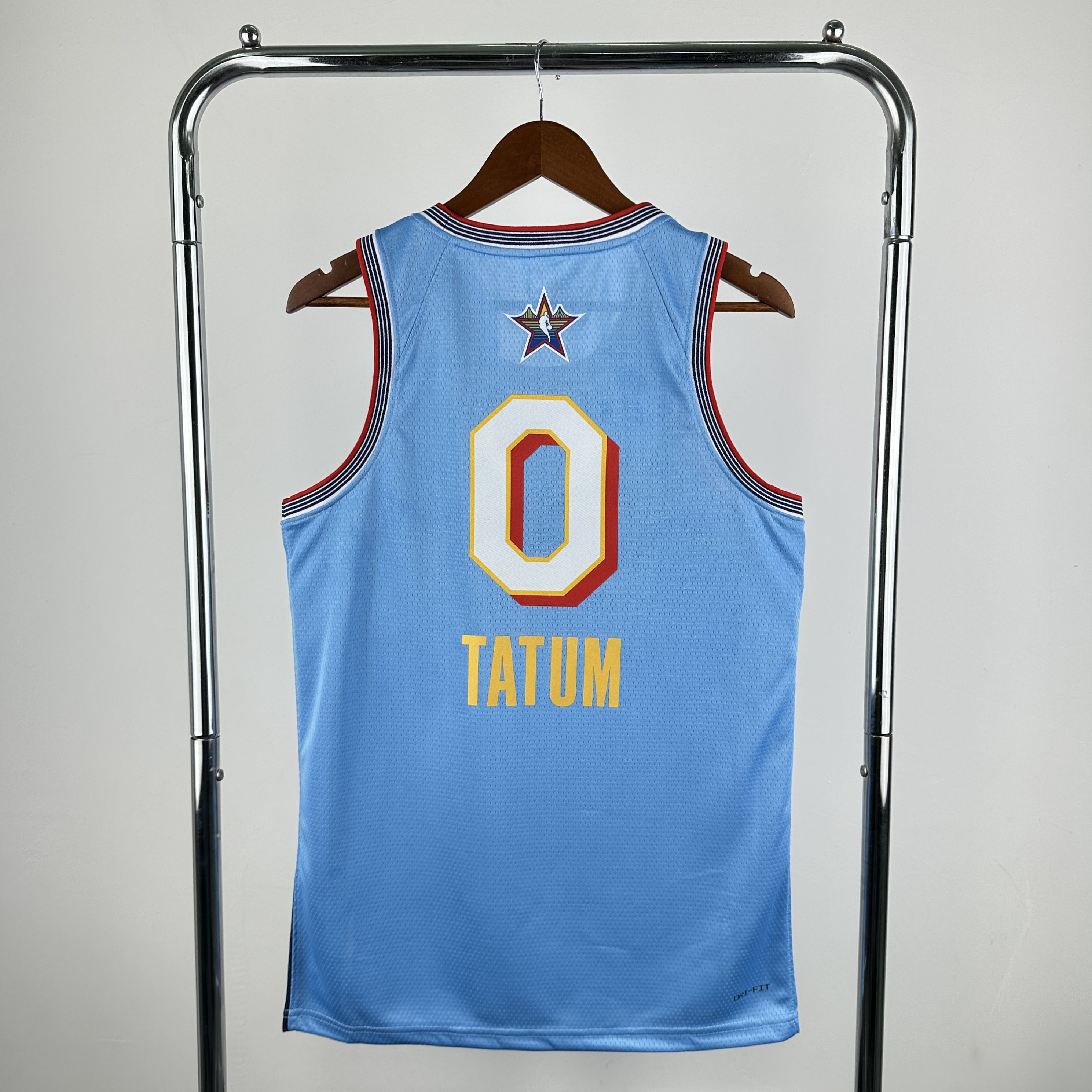 Men 2025 All star 0 Tatum Light Blue Jordan Edition NBA Jersey